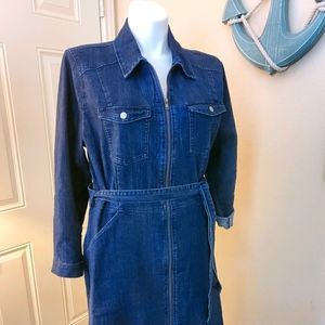 Womens blue jean dress